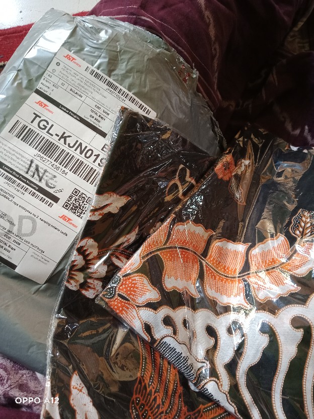 Gamis Batik Bunga Cantik