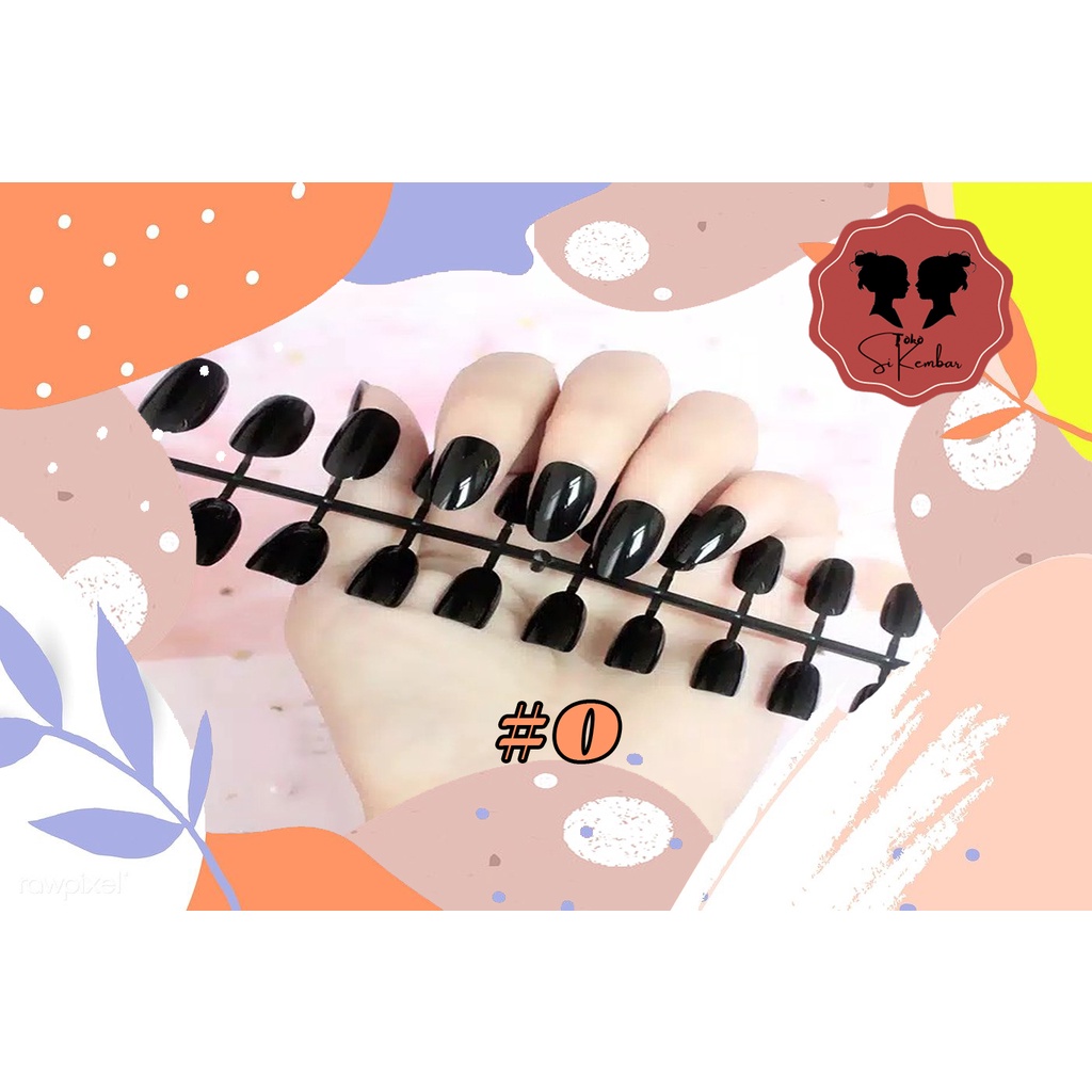 24Pc False Nail Art tips Glossy Nude Coffin Ballerina Drop shaped Press On Fake full