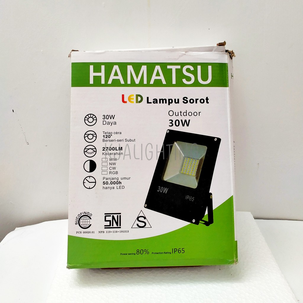 LAMPU SOROT 30 W 30 WATT - RGB 260 V WARNA WARNI