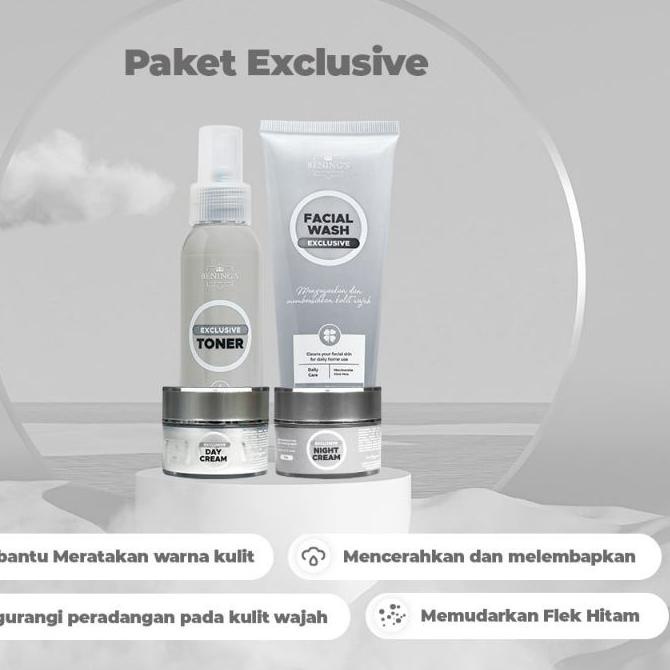 ♩ BENING SKINCARE DR OKY PRATAMA PAKET EXLUSIVE/BENINGS CLINIC/BENING SKINCARE/PAKET KECANTIKAN ➵