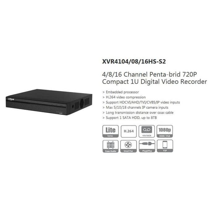 NEW DVR DAHUA 16 CHANNEL XVR4116HS-S2 ORIGINAL
