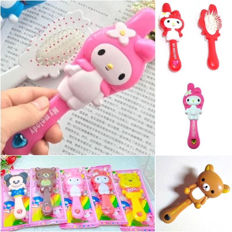 sisir bentuk karakter melody pooh mickey rilakkuma rillakuma rilakuma sisir ganggang bentuk