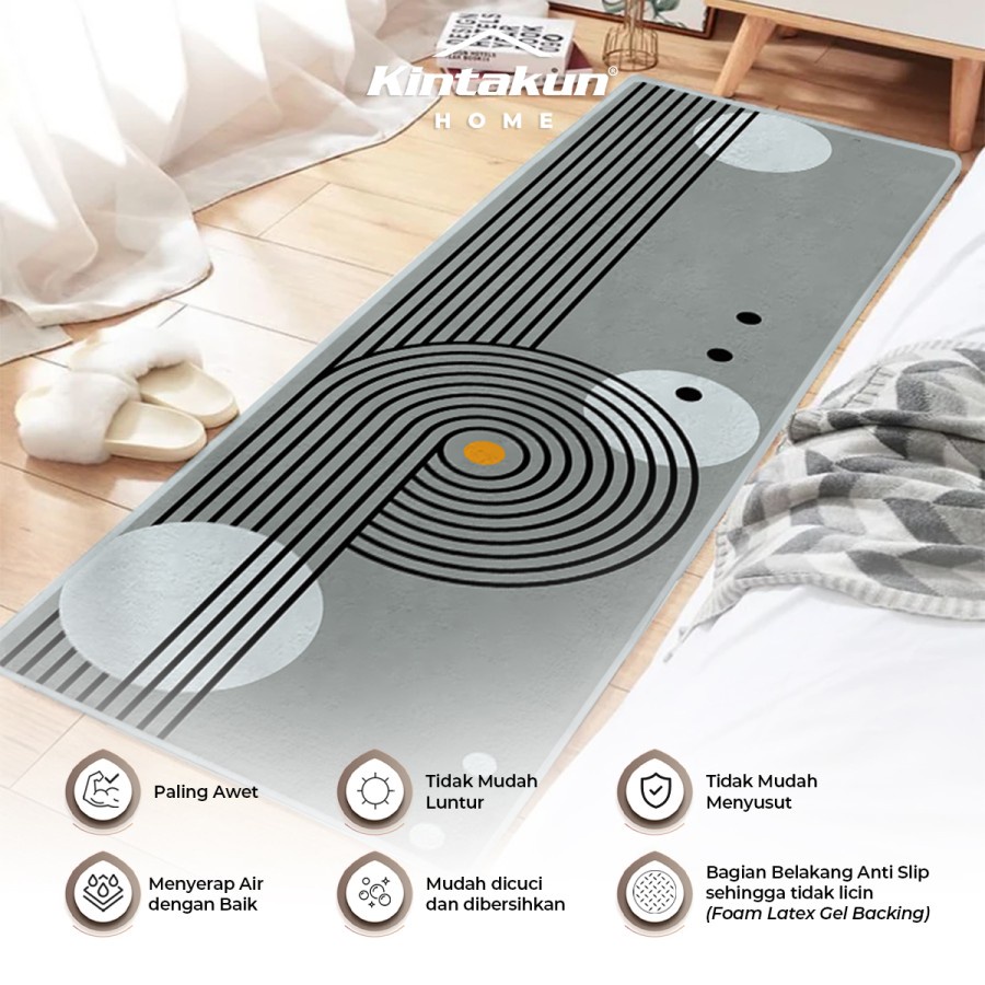 Kintakun Home Keset Kamar Tidur Panjang Anti Slip Uk. 40x120 Cm