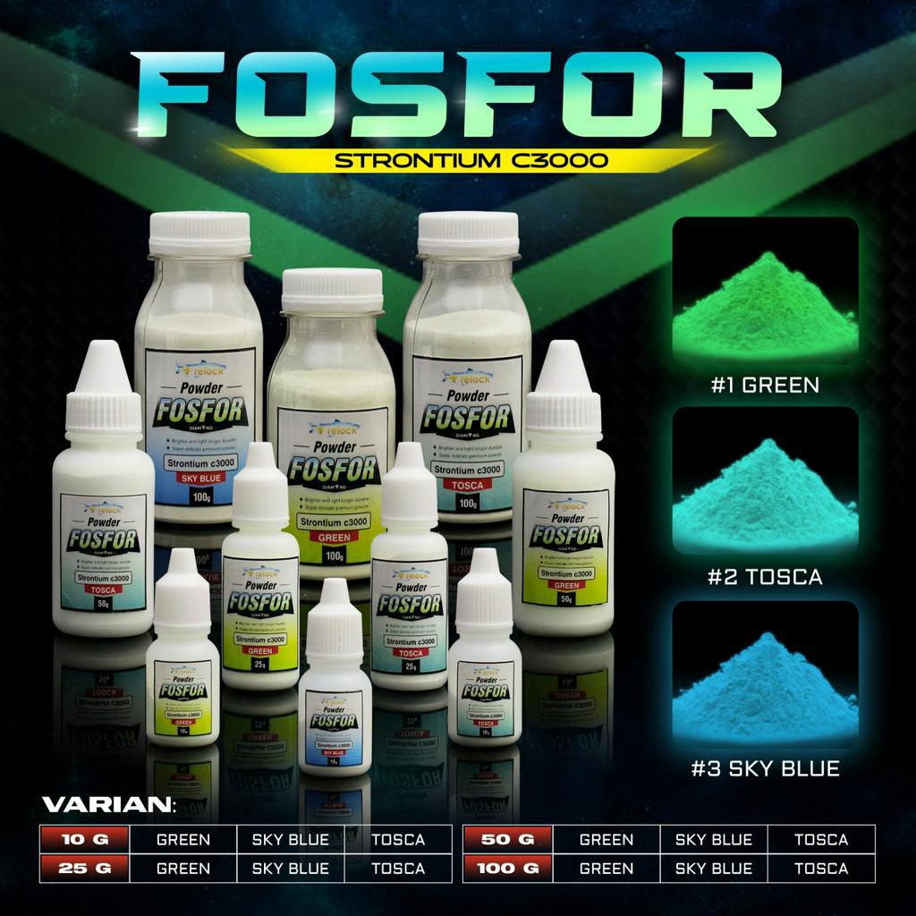 FIRELOCK DIAMOND FOSFOR POWDER | BUBUK POSFOR GLOW IN THE DARK  | 10 25 50 GRAM | BUBUK GID STRONTIU