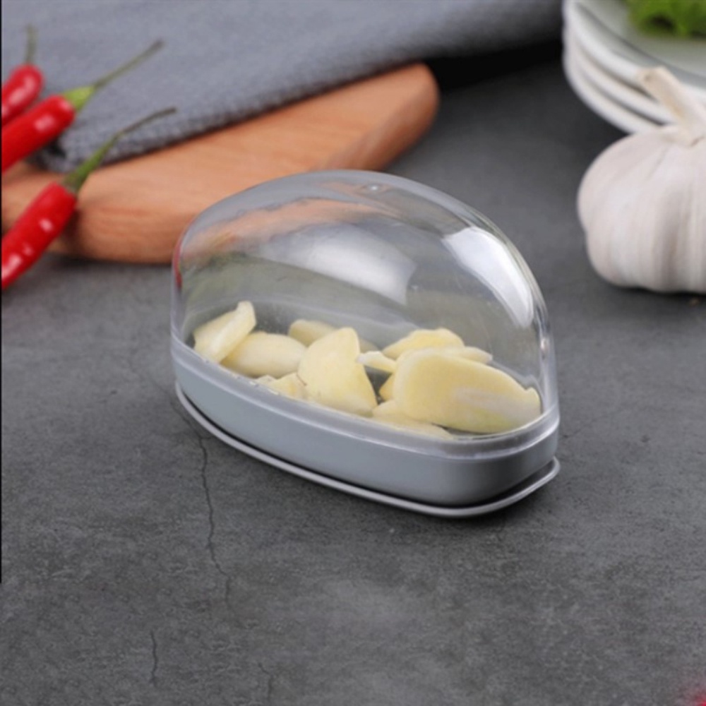 Manual pressing type garlic cutter garlic masher multifunctional garlic slicer garlic container OW