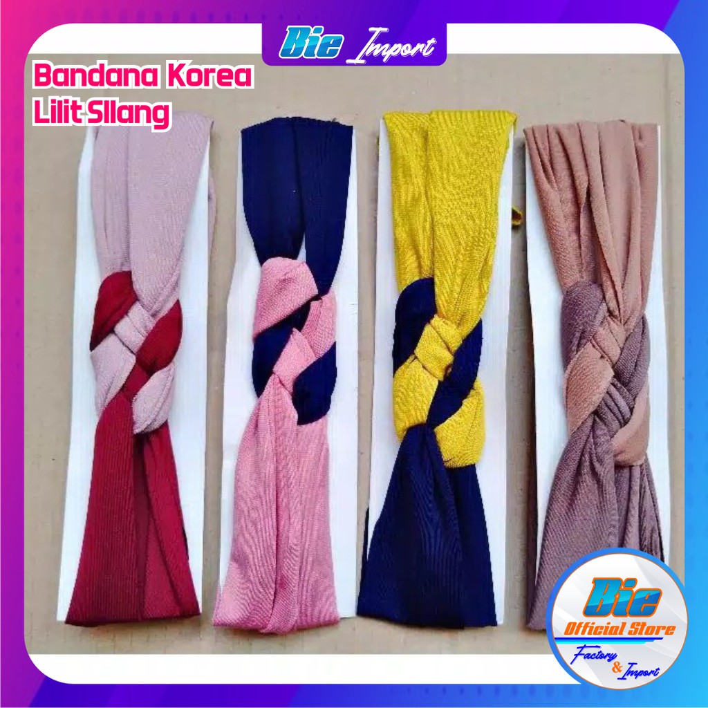 Bandana Korea Lilit Silang Impor Best Seller