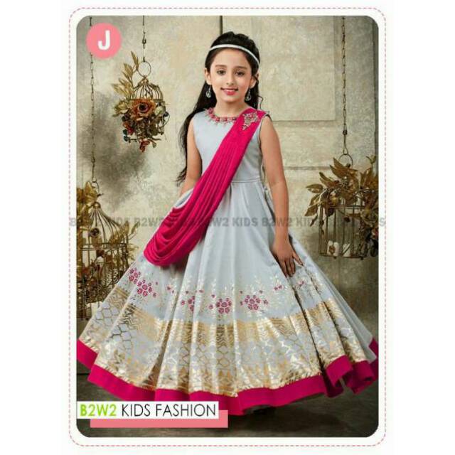 Baju Gamis India Sari India Baju Anak Perempuan Pakaian Muslim Anak Perempuan Dress Pesta Anak Shopee Indonesia