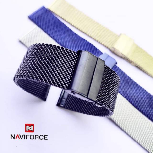 Strap Tali jam tangan Milanese Shark Mesh Naviforce NF 9169 20mm
