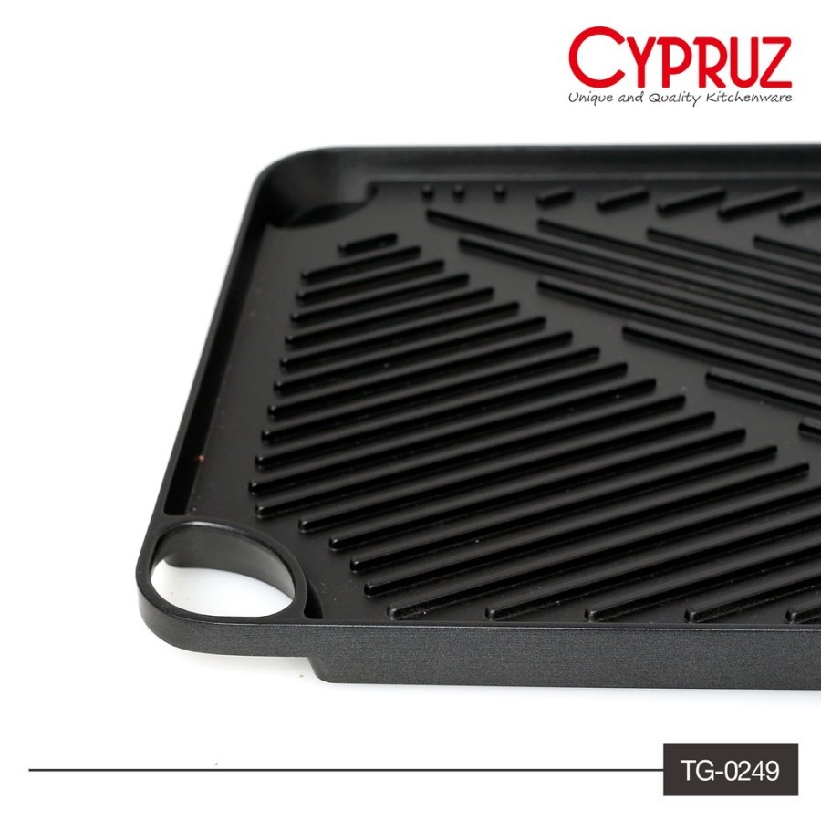 Grill Pan Cypruz TG-0249 Teflon 2 Sisi Double Side Alat Panggang