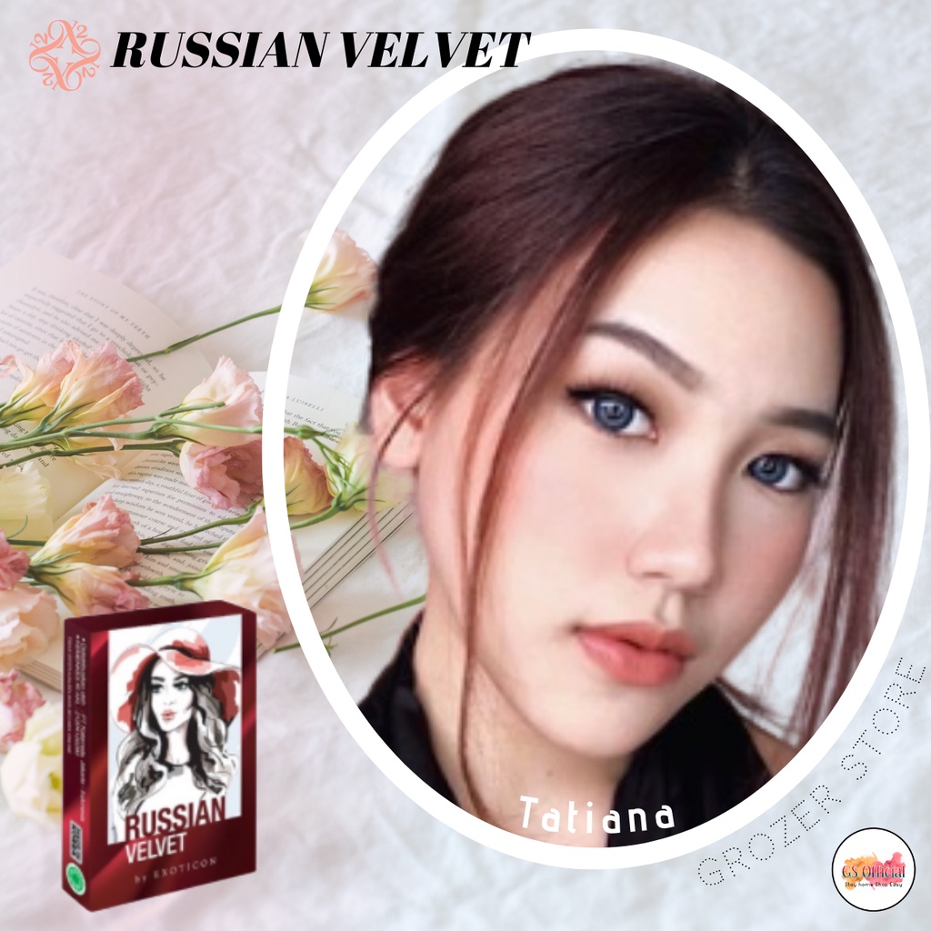 SOFTLENS X2 - RUSSIAN VELVET MINUS ( - 0.50 SD - 2.75 ) DIA. 14.50mm | BLUE | LIGHT GREY | BROWN | GREY | FREE LEN CASE