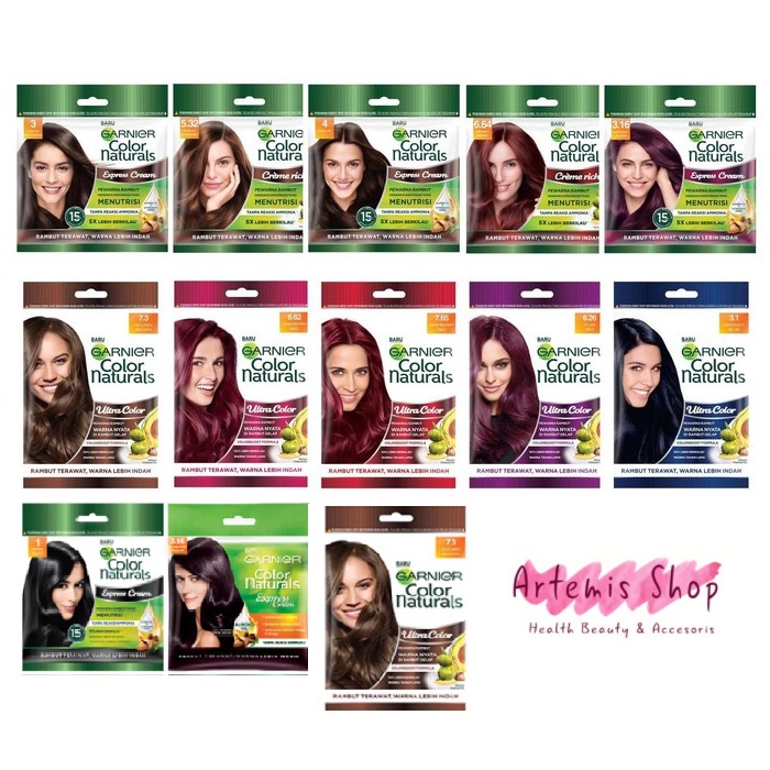 ❤artemis.shop❤ [Sachet] Garnier Color Naturals Express Cream / semir / cat rambut