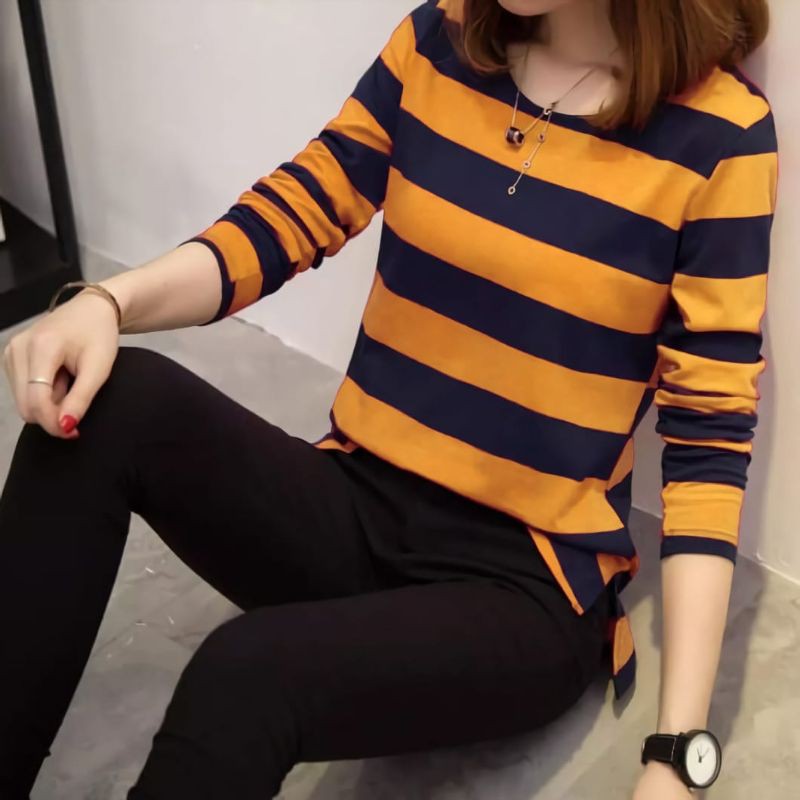 KAOS WANITA ALEXA LENGAN PANJANG KAOS SALUR WANITA KAOS WANITA ALEXA LENGAN PANJANG KAOS SALUR WANITA