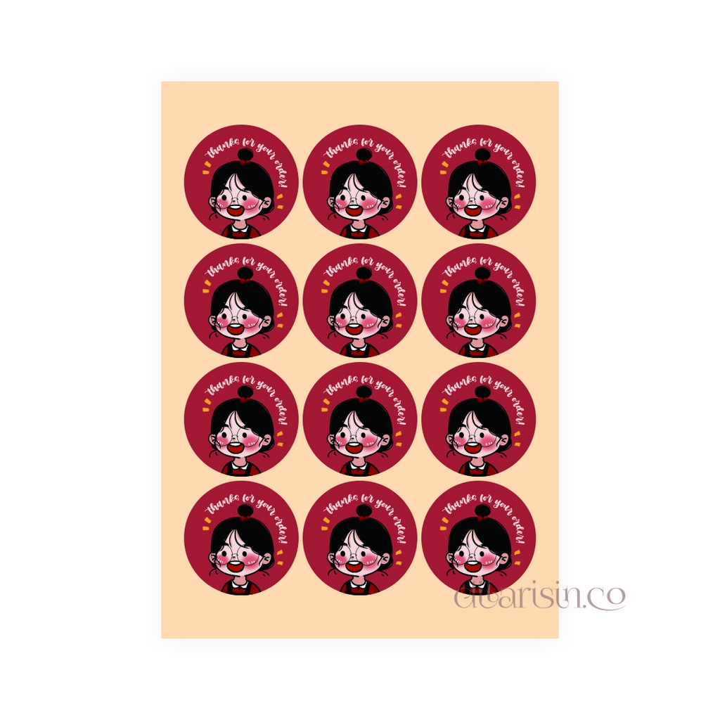 

Sticker Thank You for Order / Stiker Terima Kasih / Stiker Terimakasih / Stiker lucu Bisa COD / Sticker Online Shop TK49