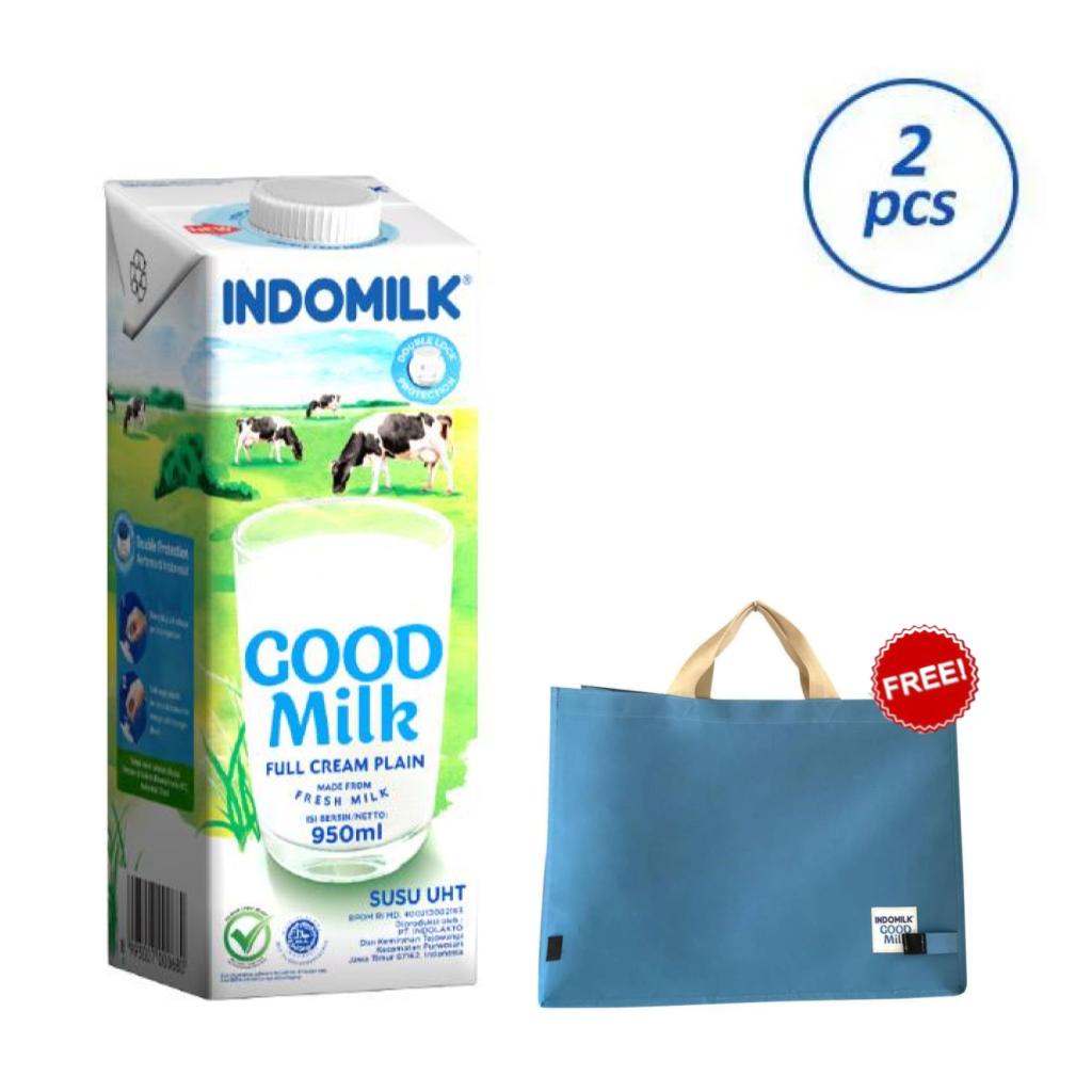 

Indomilk Full Cream UHT 950 ml x2 pcs + Shopping Bag