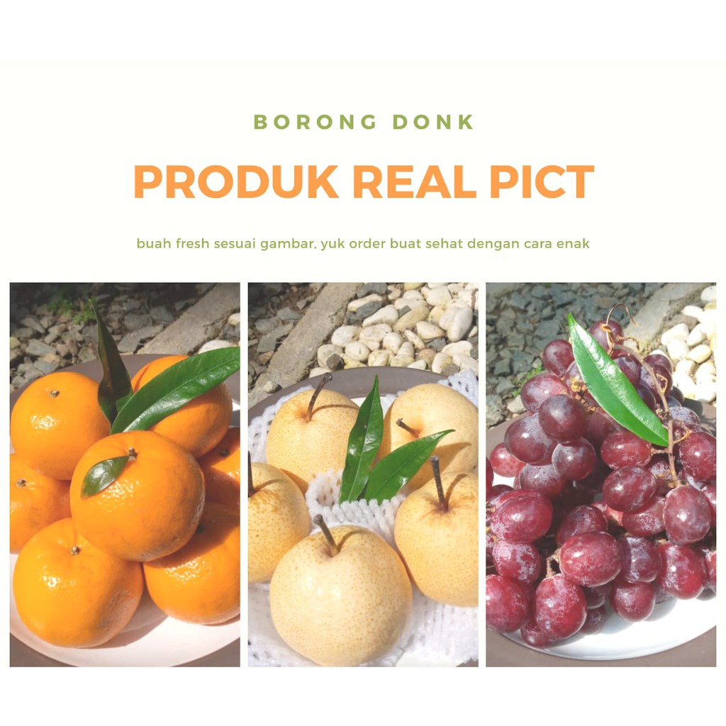 

BUAH FRESH!! ANGGUR PERU, JERUK MANDARIN, PIR MADU