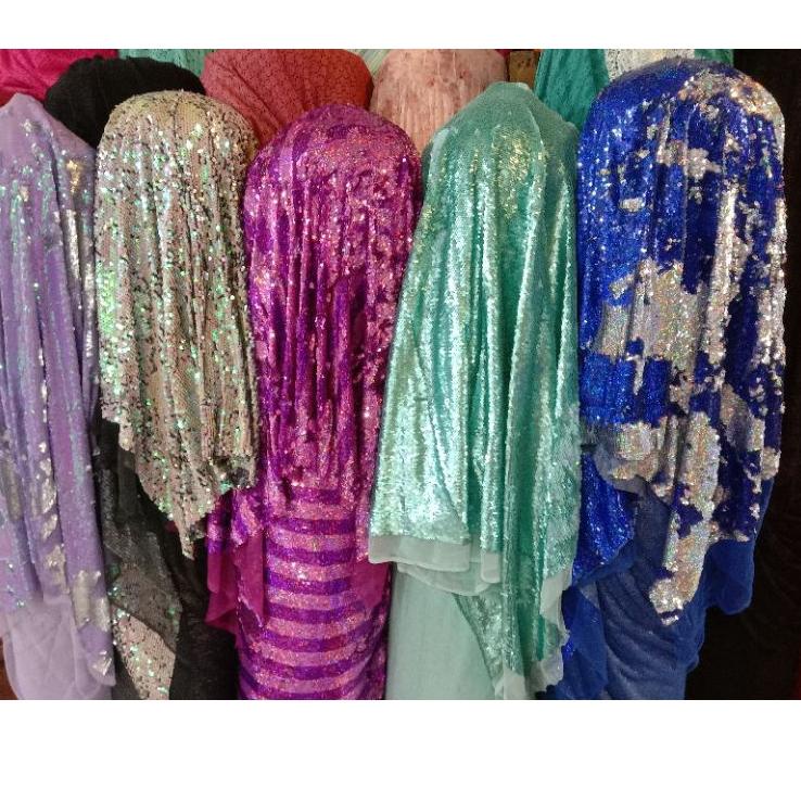 kain sequin gradasi/bahan sequin seribu Payet | TERBARU