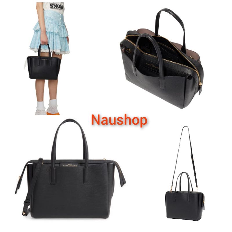 Tas MJ Original Marc Jacobs M0016160 The Protege Mini Leather Tote In Black