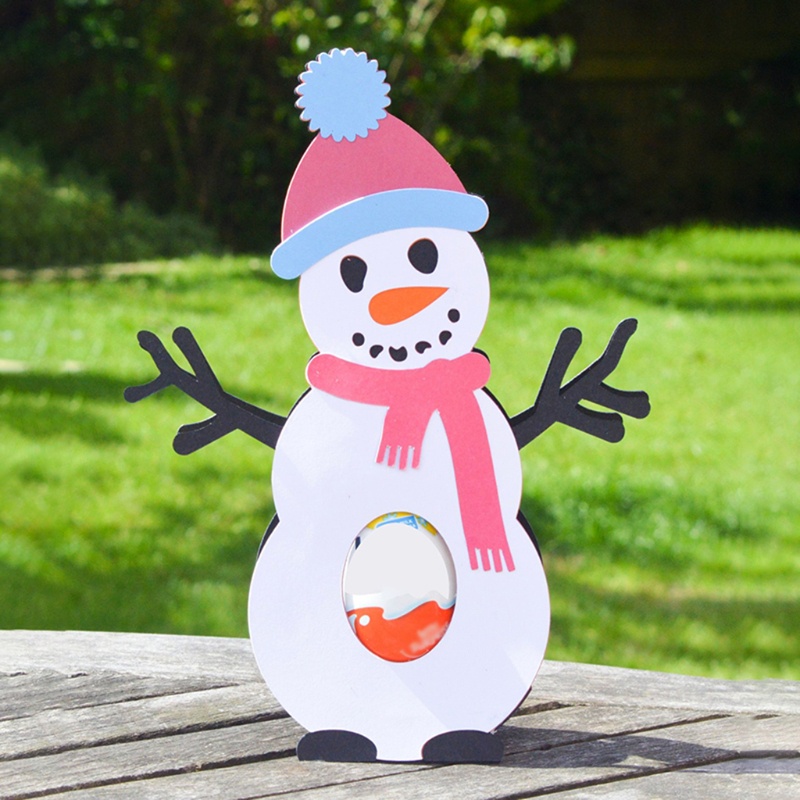 Cetakan Stensil Cutting Dies Motif Snowman Natal Bahan Metal Untuk Scrapbook / Craft DIY / Kartu