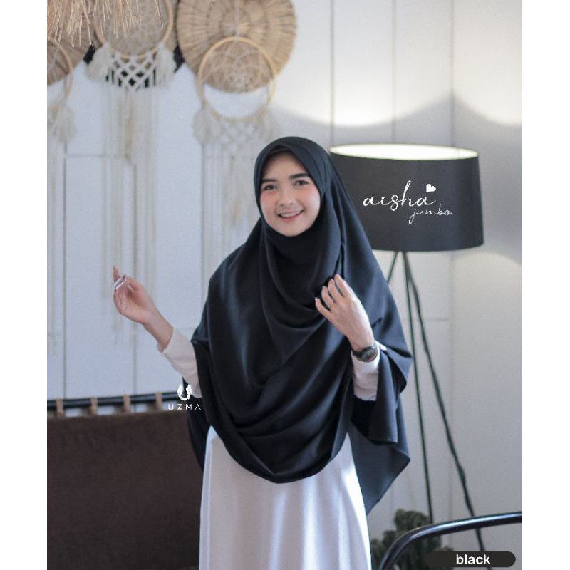 Aisha Instan Size Jumbo Ori Uzma Hijab (Pasmina Instan / Pastan)