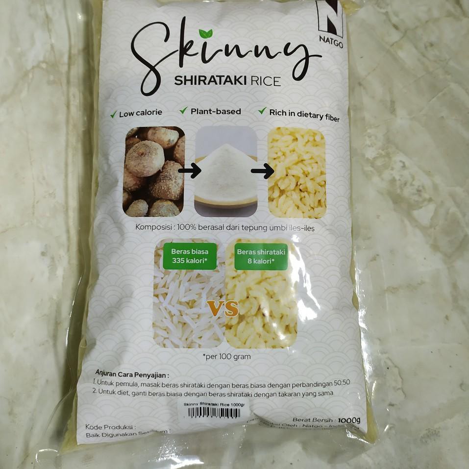 

4.4 Terlaris Skinny Shirataki Rice ( Skinny Beras Shirataki ) 1Kg Cocok Untuk Diet