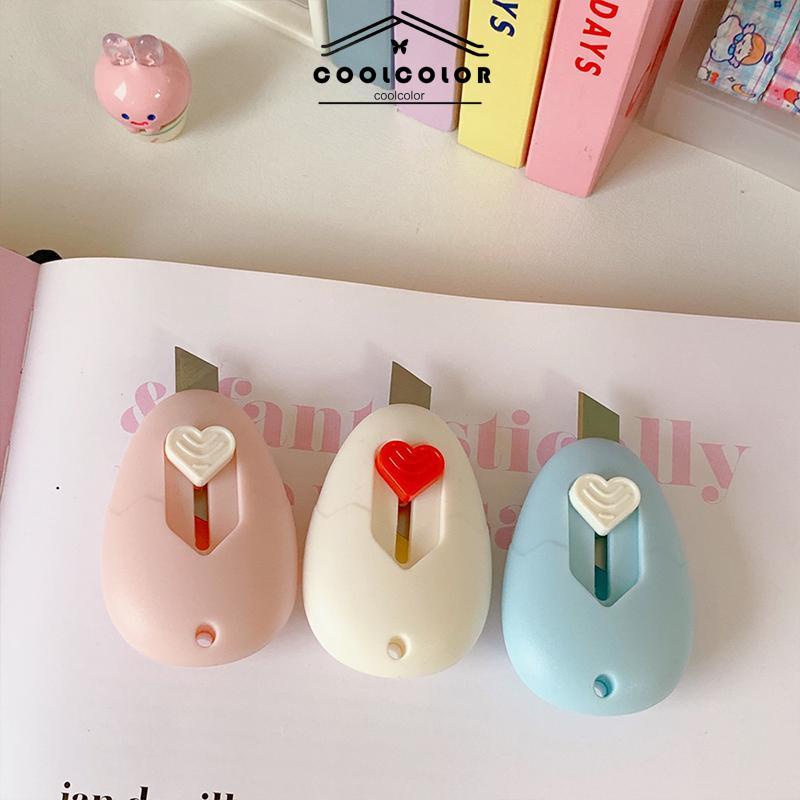 CODCute Mini Portable Small Utility Knife Alat Perlengkapan Seni Siswa- cl