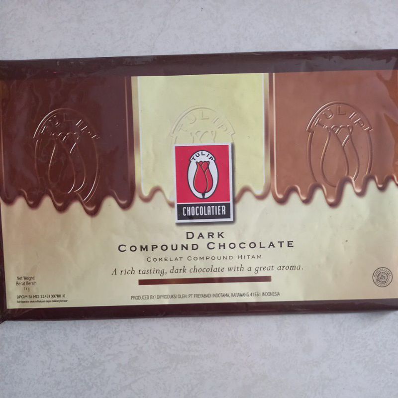 Dark Compound Chocolate Tulip