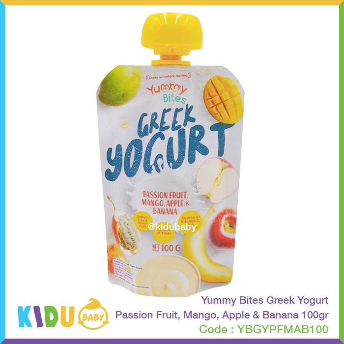 Yummy Bites Greek Yogurt 100gr Makanan Cemilan Bayi dan Anak Kidu Baby