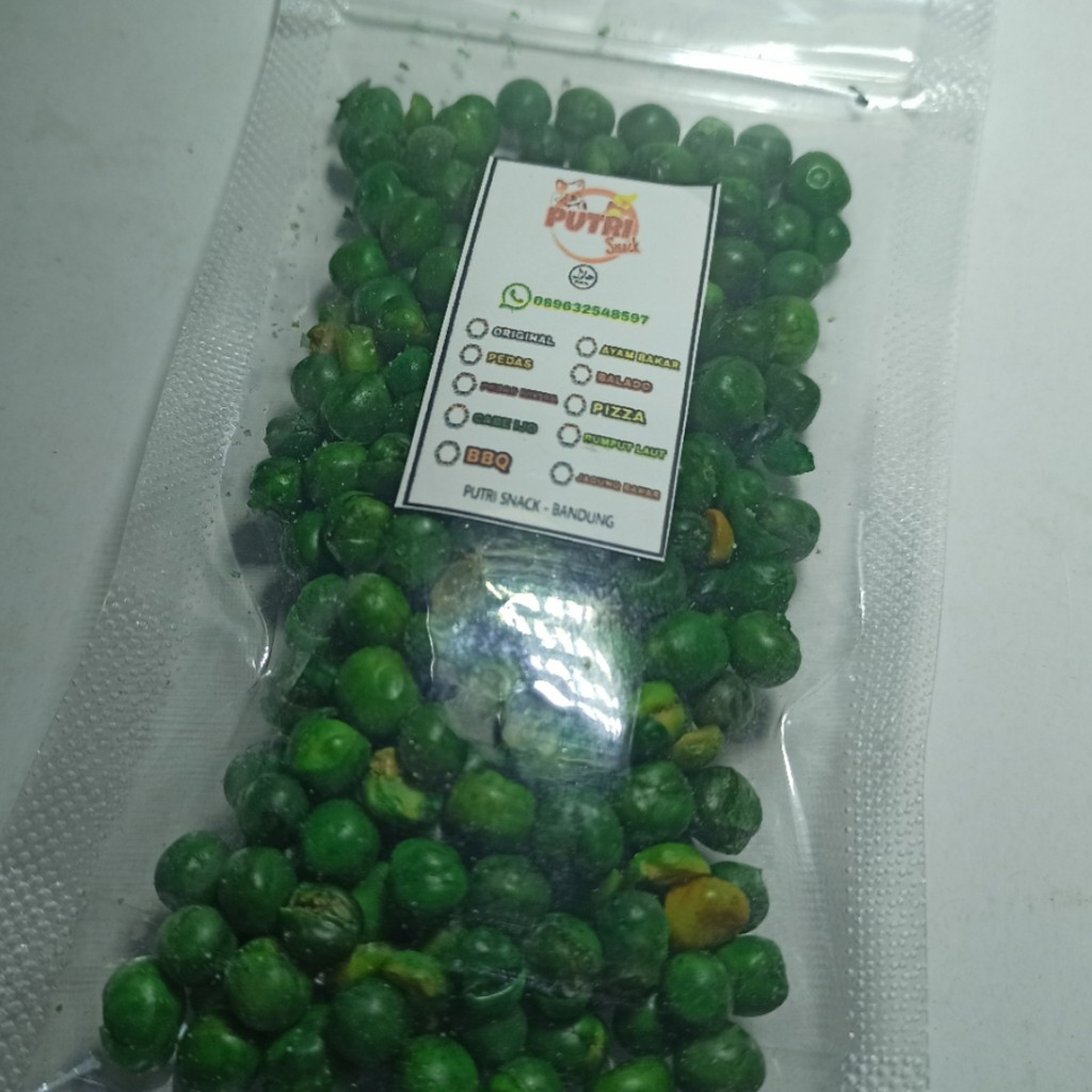 Kacang Polong Hijau 50gr Kemasan Standing Pouch