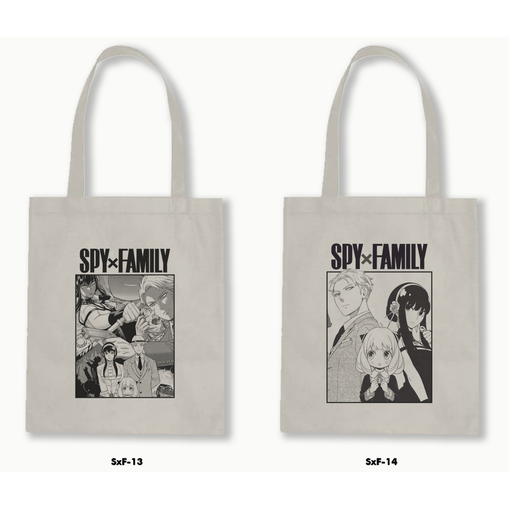 TOTE BAG BLACU - ANIME / MANGA - SPY X FAMILY .01