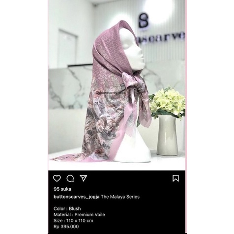 BUTTON SCARVES PL MALAYA SERIES