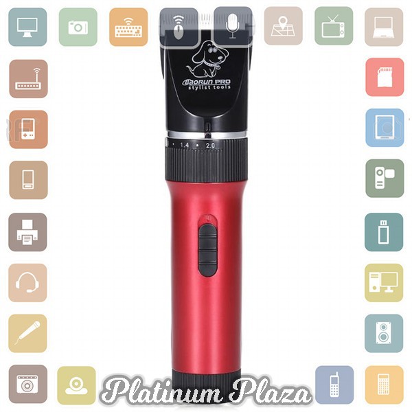 BaoRun Alat Cukur Elektrik Bulu Binatang Pet Dog Clipper - P6 - Red`RB2BWS-