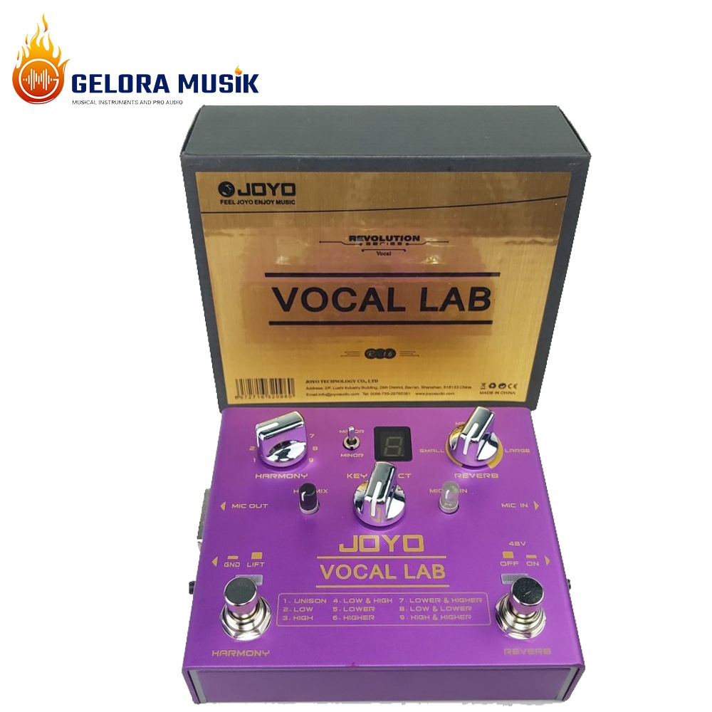 Efek Pedal Gitar Joyo R-16 Vocal Lab (Vocal Effector)