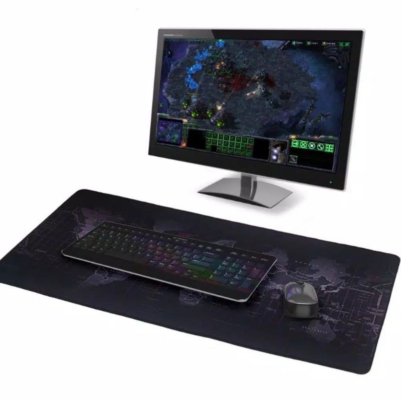 Mousepad Gamming XL Peta Dunia - 300 x 800 mm - 40x 80 cm MOUSE PAD MURAH