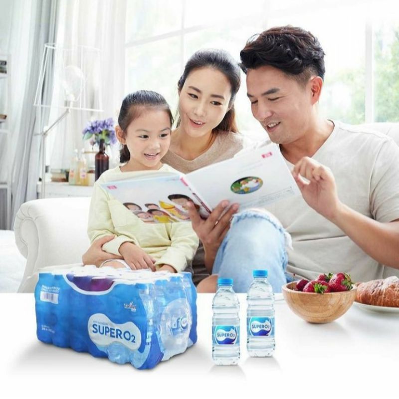 Air Oksigen Super O2 Air Mineral 200ml x 24 botol