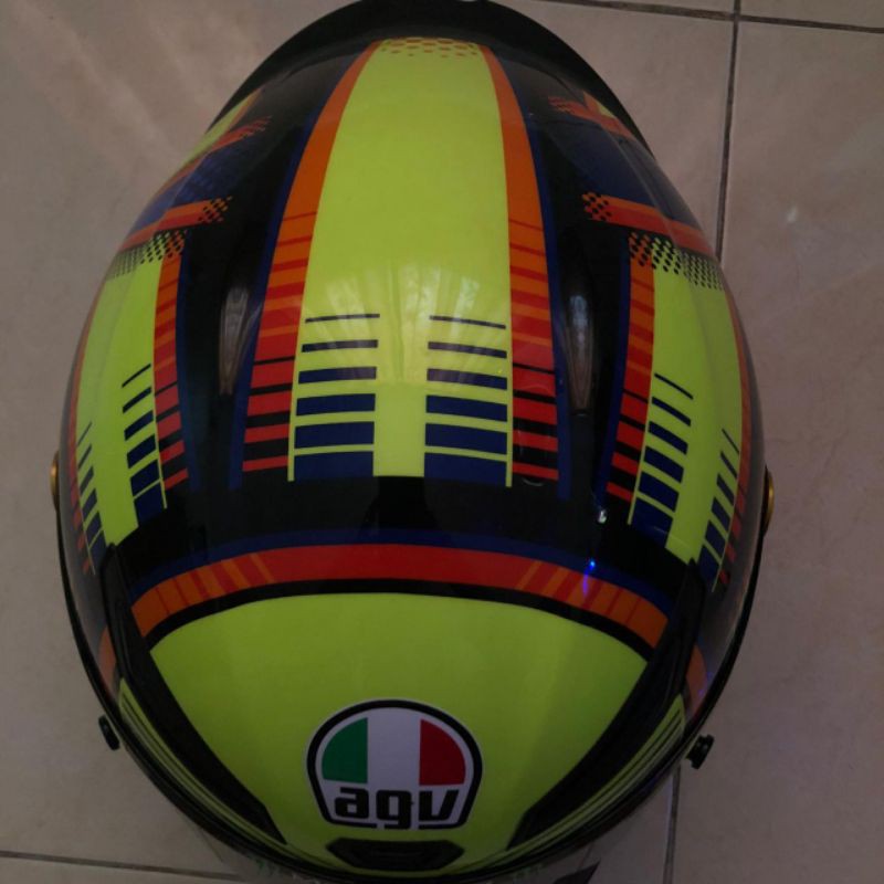 HELM AGV K3 SOLELUNA M MOTOR FULL FACE HELM SEPEDA MOTOR ASLI