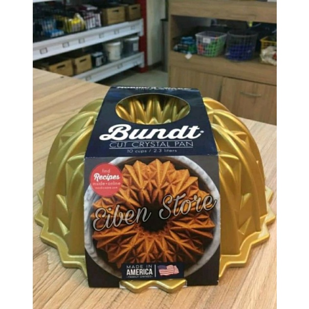 Nordic Ware Cut Crystal Bundt Pan Gold - ⌀23.5 h9.3cm
