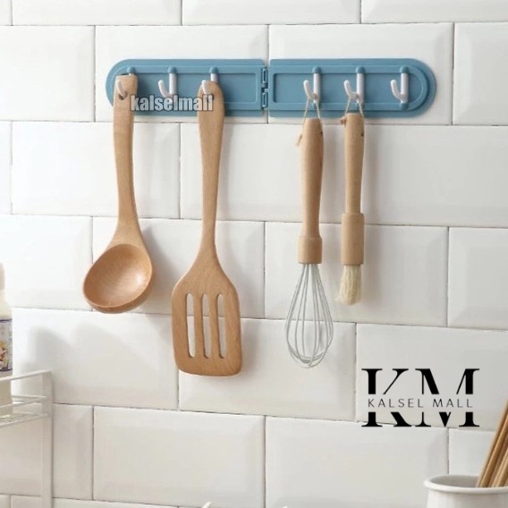 Gantungan Hook Tempel Tanpa Palu Pengait Kaitan Spatula Alat Dapur Peralatan Kamar Mandi Serbaguna Alat Gantung Hanger Kapstok Baju Celana Pakaian Rinjing Wajan Sepatula Pisau Multifungsi Dinding Tembok Lemari ART10