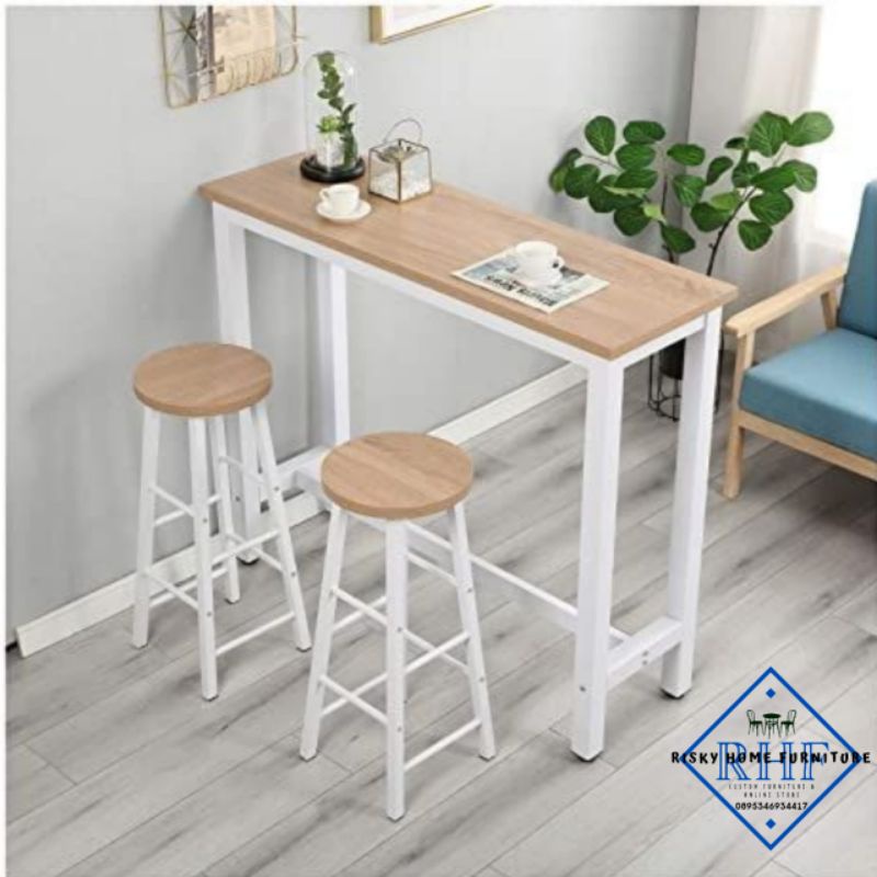 set meja cafe 1 meja 2 kursi