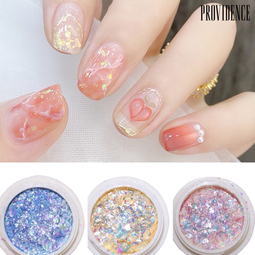 Bubuk Glitter Sequin Ultra Tipis Warna-Warni Untuk Manicure