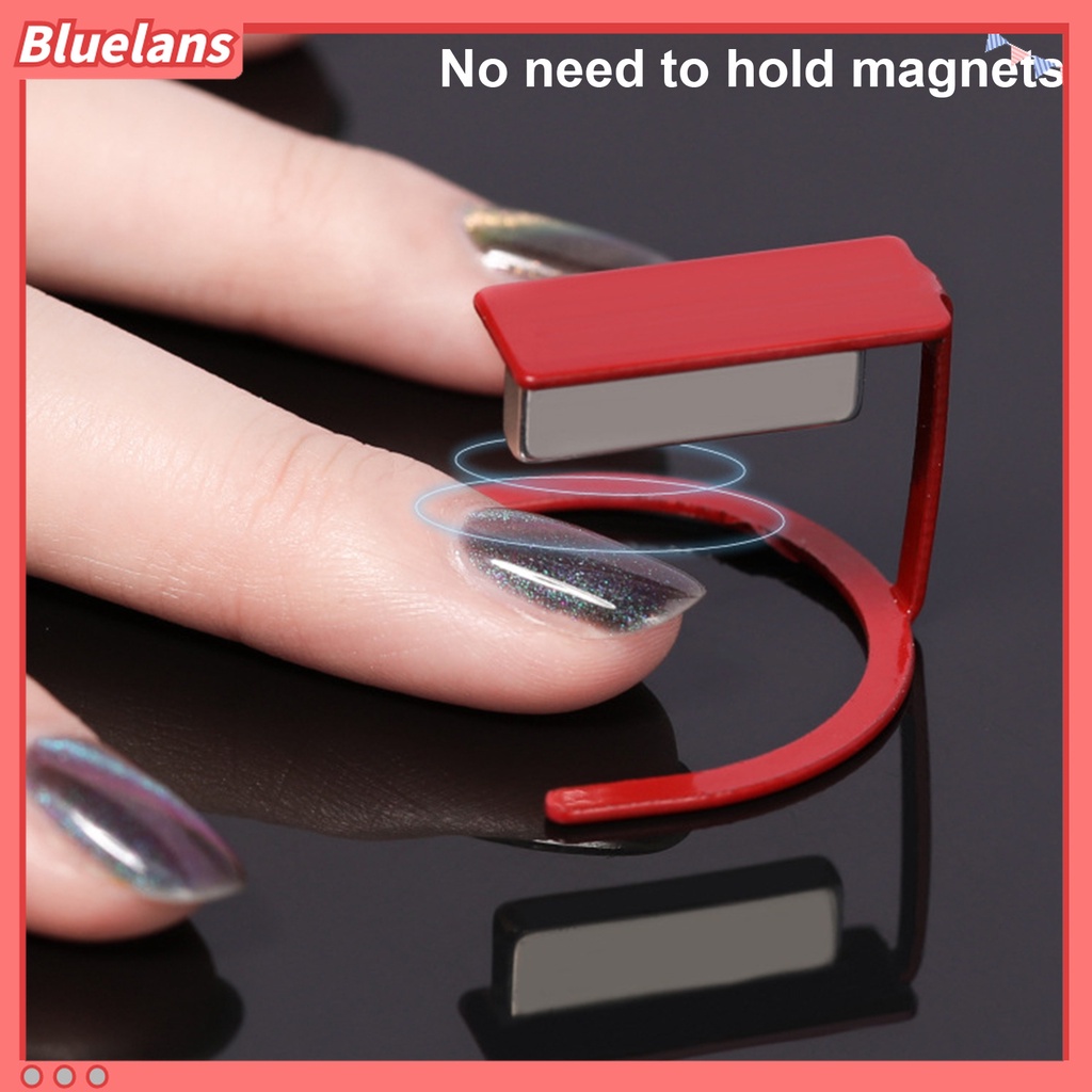(In Stock) Kacamata Hitam Lensa Warna Warni ♡Bracket Magnetik Holder Kutek Gel Desain Mata Kucing Untuk Nail Art Wanita