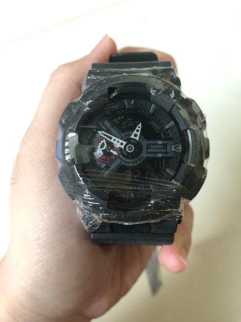 Casio g- shock / jam tangan pria/ black / strap resin / ga - 110mb - 1adr original dan bergaransi