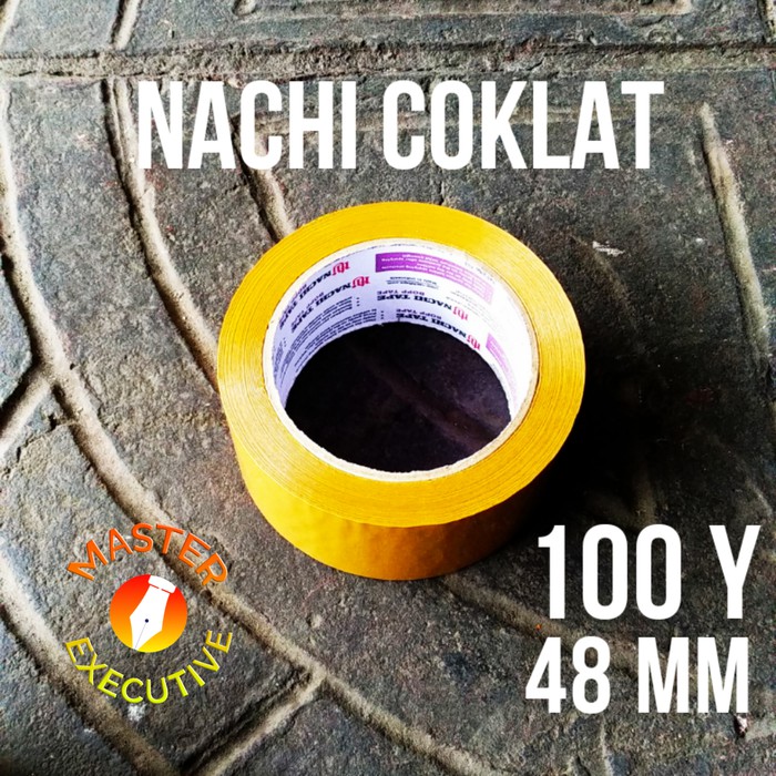 [Roll] Nachi Lakban Coklat / OPP Tape 48 mm