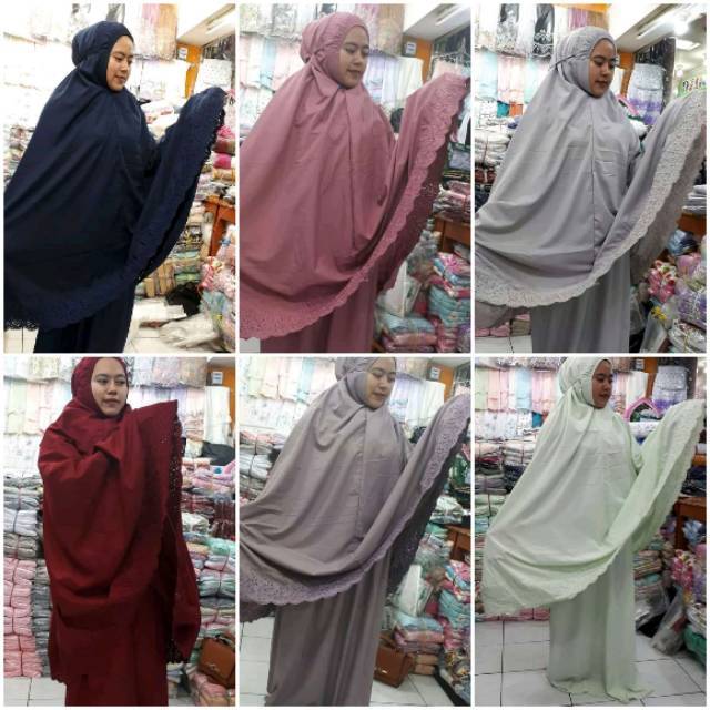 Mukena/telekung Pastellena Sale Promo Siti Khadijah