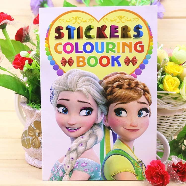 

COLOURING BOOK GOODY BAG ULang TAHun buku mewarnai frozen mickey cars