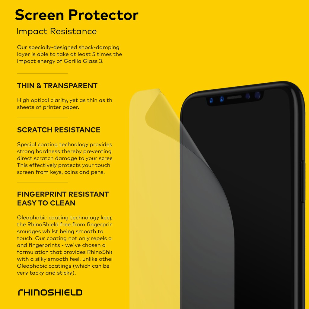 Rhinoshield impact protection back protector for Iphone x