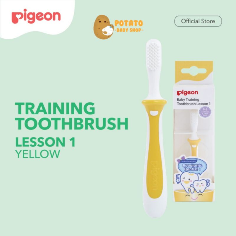 Pigeon - Training Toothbrush Lesson 1 ( 6-8 bulan)