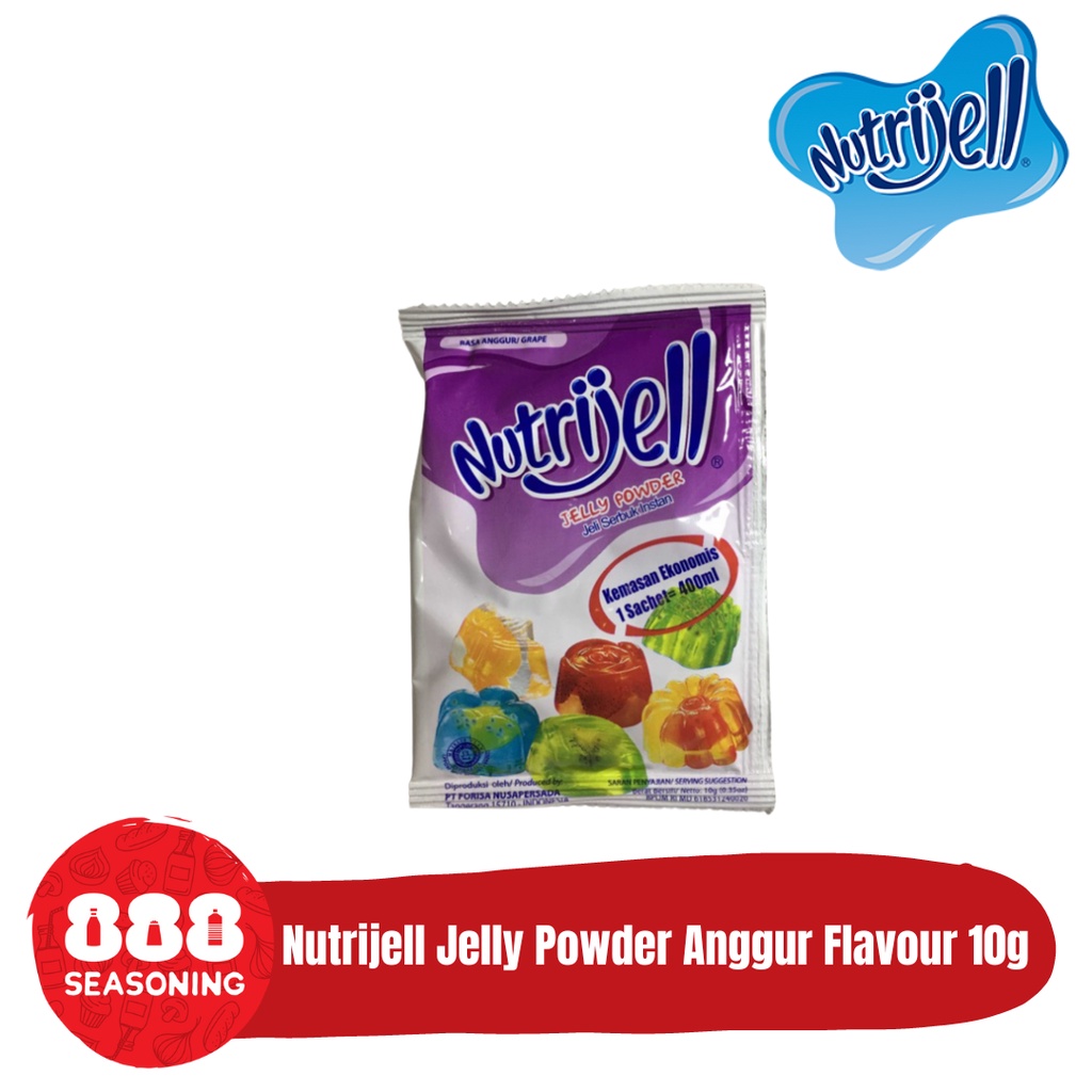 

NUTRIJELL EKONOMIS GRAPE/ ANGGUR FLAVOUR JELLY POWDER 10g