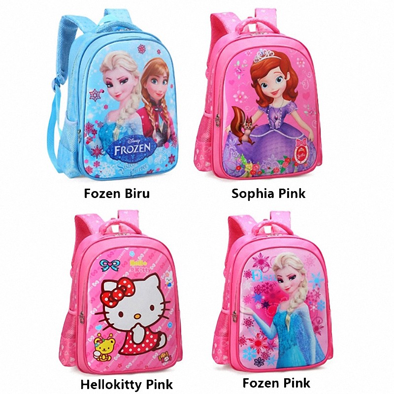 Highland Tas Ransel Anak Karakter Aneka Motif Frozen Hello Kitty Sophia Tas Sekolah IMPORT TRA101