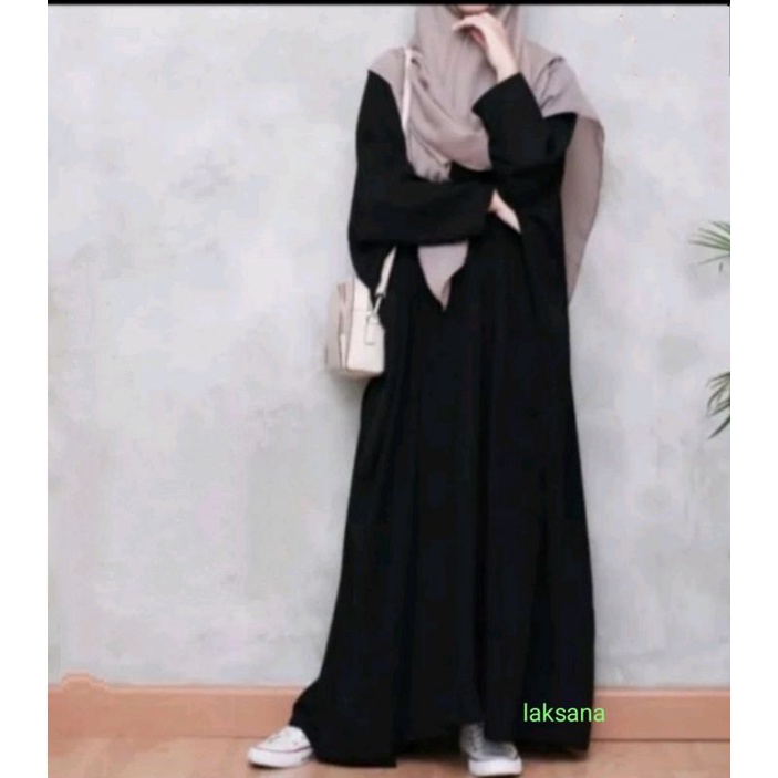 gamis abaya tangan kerut karet abaya terbaru