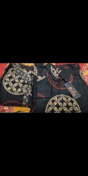 Batik Couple Keluarga Sania Ruffle Ori Ndoro Jowi Dnt Motif Terbaru